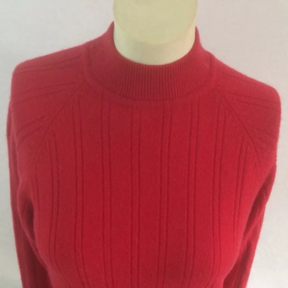 PRESWICK&MOORE  100% Cashmere Sweater Small Red